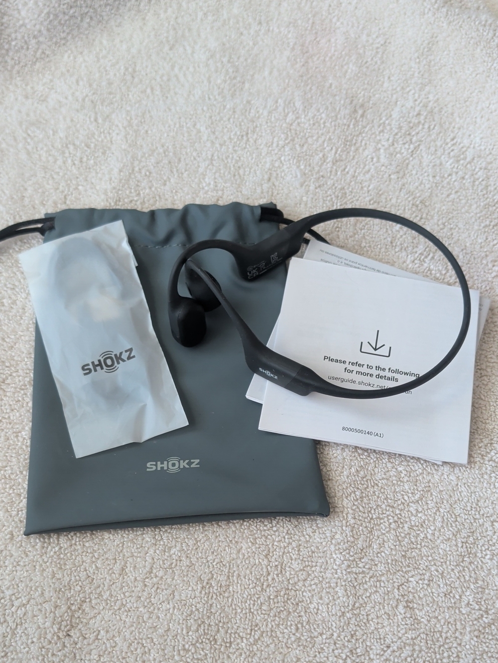 Shokz Open-Ear Bone Conduction Headphones — Black